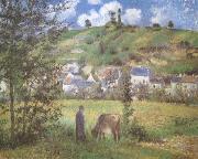 Camille Pissarro Landscape at Chaponval (mk09) oil on canvas